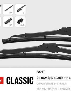 SİLECEK SÜPÜRGESİ 310MM FORD FİESTA ARKA-JEEP CJ5 TUZLA MONTAJ-LADA NİVA ARKA CAM-VOLKSWAGEN 1200-72