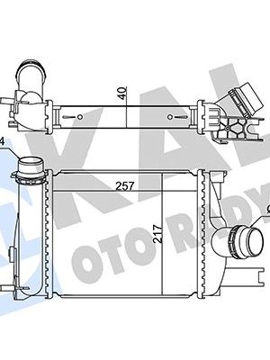 İNTERCOOLER DACIA LOGAN II-MCV II-SANDERO II-RENAULT CLIO IV 0.9 TCE 12