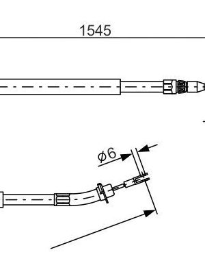 FREN HALATI ARKA 1545mm MERCEDES SPRINTER 901 904 95 06