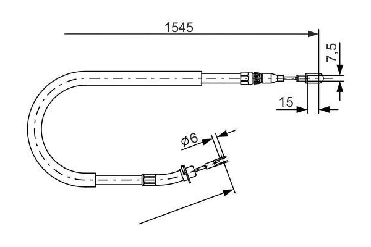 1844865_1043382_923427099.jpg FREN HALATI ARKA 1545mm MERCEDES SPRINTER 901 904 95 06 - Görsel 1