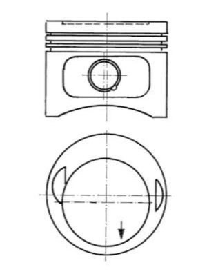 PISTON SEGMAN 0.50 96.00mm MERCEDES M102 W201 W123 W124 W460 22 PIM