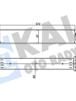 INTERCOOLER OPEL ANTARA 2.0CDTI 06 11-CHEVROLET CAPTIVA 2.0D 06 85MM AL/BRZ 572X97X85