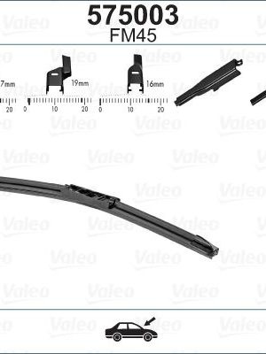 SİLECEK SÜPÜRGESİ 45cm X1 MUZ TİPİ FİRST 4 APARATLI/Multiconnection ÜNİVERSAL VFB45