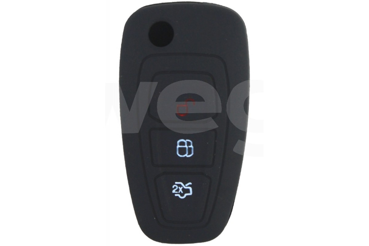 1868362_1137210_189932897.jpg KONTAK ANAHTAR KUMANDA KORUYUCU KILIF SİLİKON FORD TRANSIT-MONDEO-FOCUS-RANGER-C MAX-S MAX SİYAH - Görsel 1