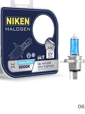 NIKEN 12V H4 60/55W BEYAZ IŞIK AMPUL P43t 5000K