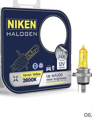 NIKEN 12V H4 60/55W SARI IŞIK AMPUL P43t 2800K