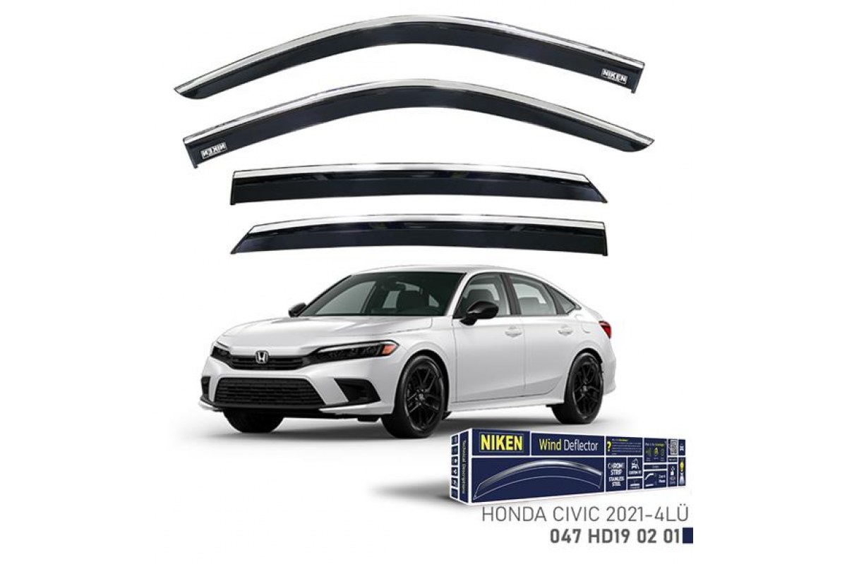 1870110_1139905_589392430.jpg KROMLU CAM RÜZGARLIĞI HONDA CIVIC 2021- SEDAN 4LÜ - Görsel 1