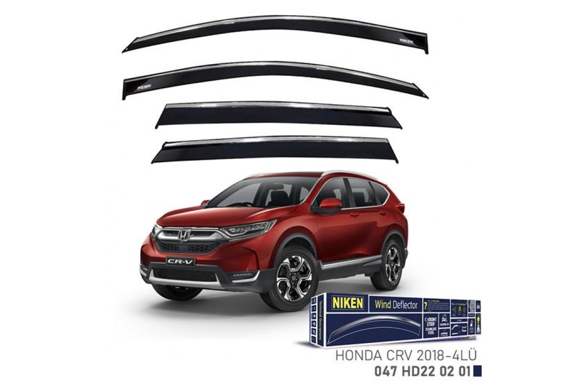 1870141_1139939_971712395.jpg KROMLU CAM RÜZGARLIĞI HONDA CRV 2018- 4LÜ - Görsel 1