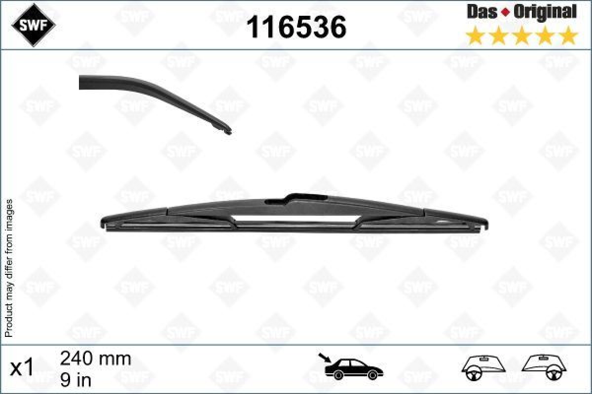 1875579_1179962_453373242.jpg ARKA SİLECEK PEUGEOT P5008 16 RENAULT MEGANE IV-TALISMAN SWF X1 240 MM - Görsel 1