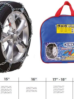 PATİNAJ ZİNCİRİ 4x4 JEEP - MİNİBÜS VE HAFİF TİC.ARAÇ ZİNCİR EBATLARI İÇİN RESİME BAKINIZ