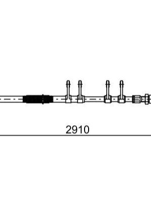 EL FREN TELİ ÖN JUMPER III-DUCATO III-BOXER III 06 > 2910mm/2598mm