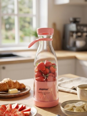 Kablosuz Taşınabilir Blender Smoothie Milkshake Hazırlama Tek Tuş Kullanım