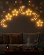 Büyük Ay Yıldız Ramazan Led Işık Dekoratif Işıklı Süs - Görsel 5