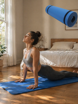 10 mm Fitness ve Pilates Matı Kaydırmaz Taban Konforlu Spor Minderi Hafif Taşınabilir