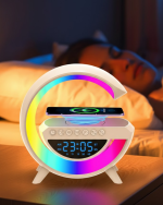 RGB Işıklı Kablosuz Hoparlör Bluetooth USB FM TF Kart Destekli - Görsel 5