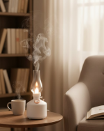 Retro LED Işıklı 1200 mAh Şarjlı Aroma Difüzörü 280 ml Su Kapasiteli - Görsel 5