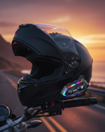 16 Mod RGB Işıklı Motosiklet Intercom Çift Telefon Destekli - Görsel 5
