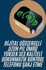 2025 Model Bluetooth Kulaklık Telefon Şarj Edebilen Çağrı Cevaplama Dijital Göstergeli - Görsel 5