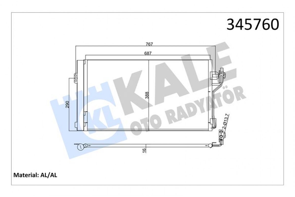 2146779_1265667_781391780.jpg KLIMA RADYATORU MERCEDES VITO W639 03> - Görsel 1