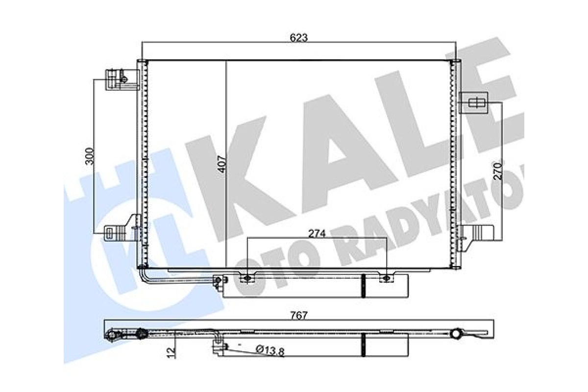 2146972_1265860_296910270.jpg KLIMA RADYATORU MERCEDES W169 W245 - Görsel 1