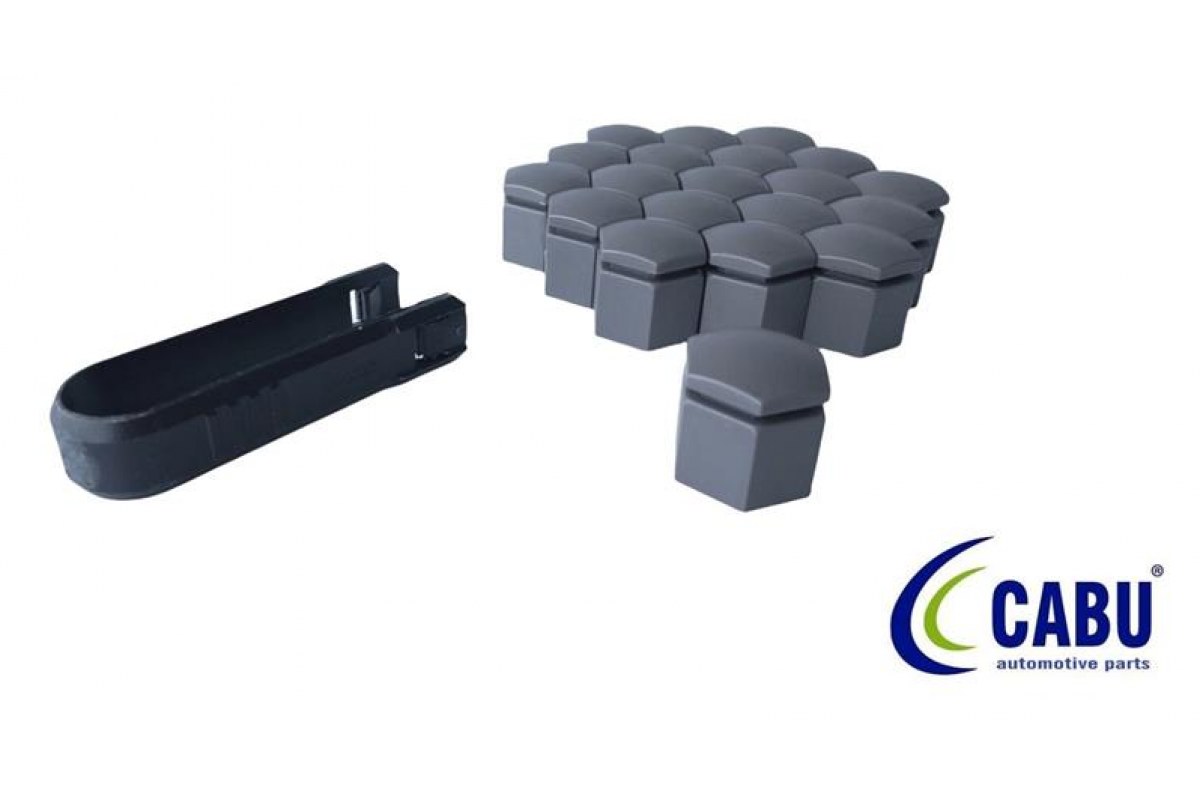 2150144_1269032_757080922.jpg BİJON KAPAĞI KÖMÜR METALİK 19X24mm ASTRA J - K. INSIGNIA B. MOKKA 20 ADET 220644 - Görsel 1