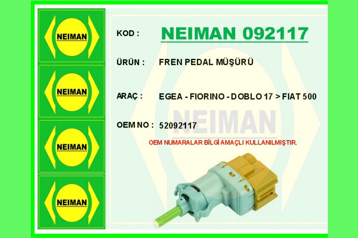 2154436_1273324_182215982.jpg FREN PEDAL MÜŞÜRÜ EGEA - FIORINO - DOBLO 17 > FIAT 500 - Görsel 1