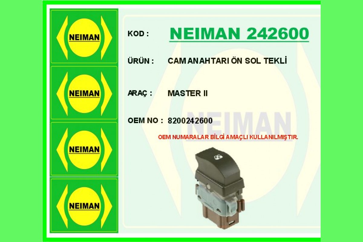 2154585_1273473_632828526.jpg CAM ANAHTARI ÖN SOL TEKLİ MASTER II - Görsel 1