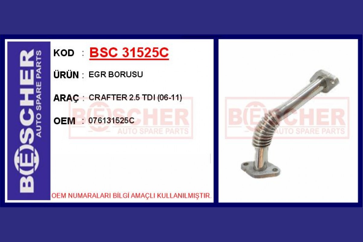2155859_1274687_665132236.jpg EGR BORUSU CRAFTER 2.5 TDI 06-11 - Görsel 1