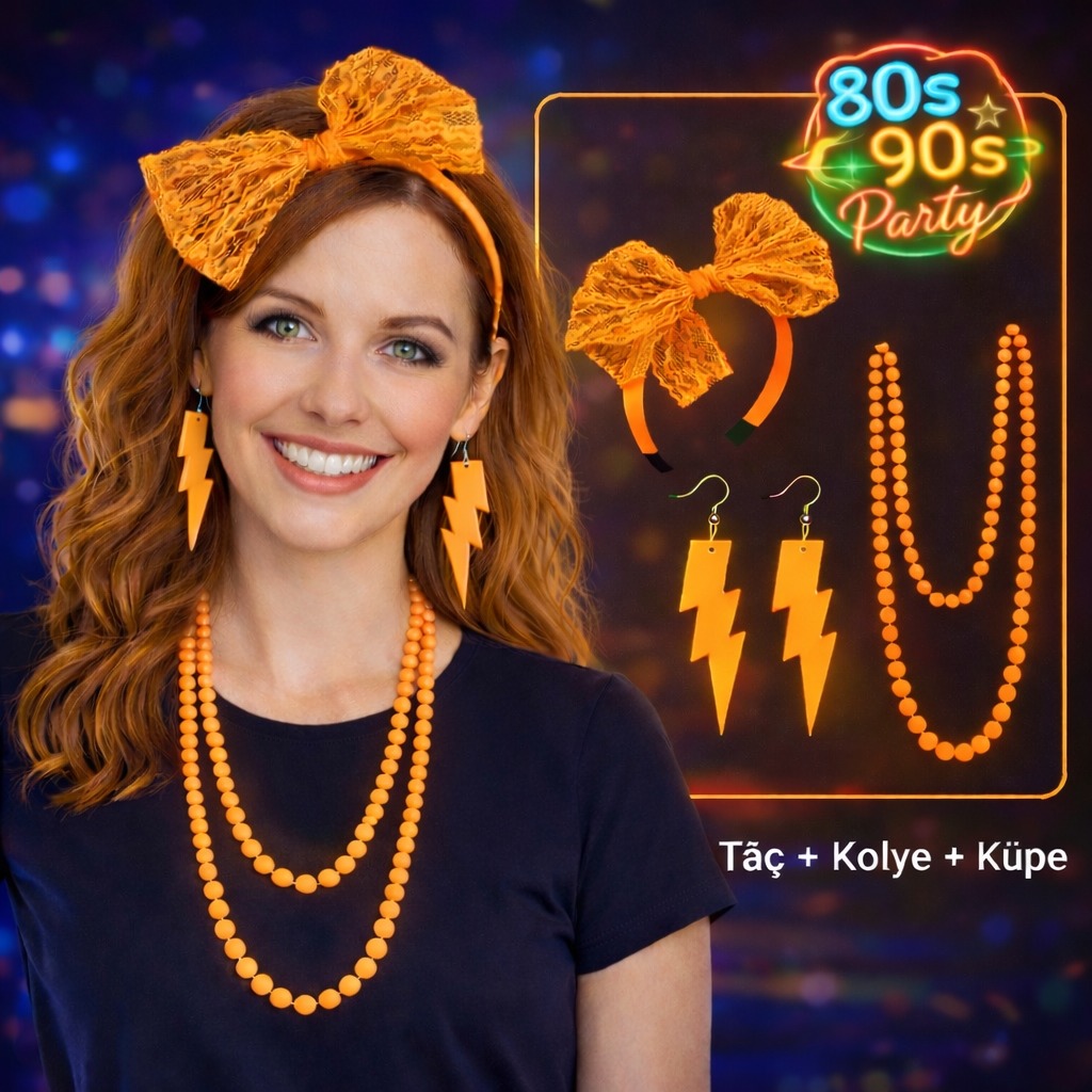 2161044_80-ler-90-lar-neon-turuncu-parti-seti-kolye-kupe-tac-resim-5429.jpg 80’ler 90’lar Neon Turuncu Parti Seti – Kolye Küpe Taç - Görsel 1