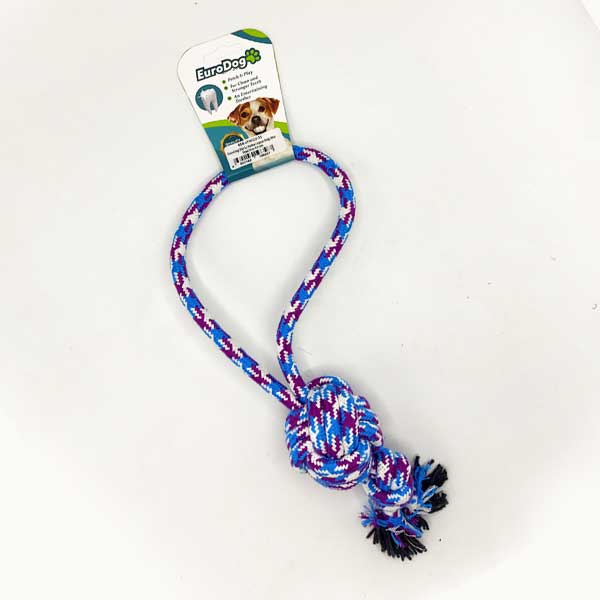 2161263_454-AY4023-01.jpg EuroDog Diş İp Halka Topuz Düğ.Mor Mavi Bey 45 cm - Görsel 1