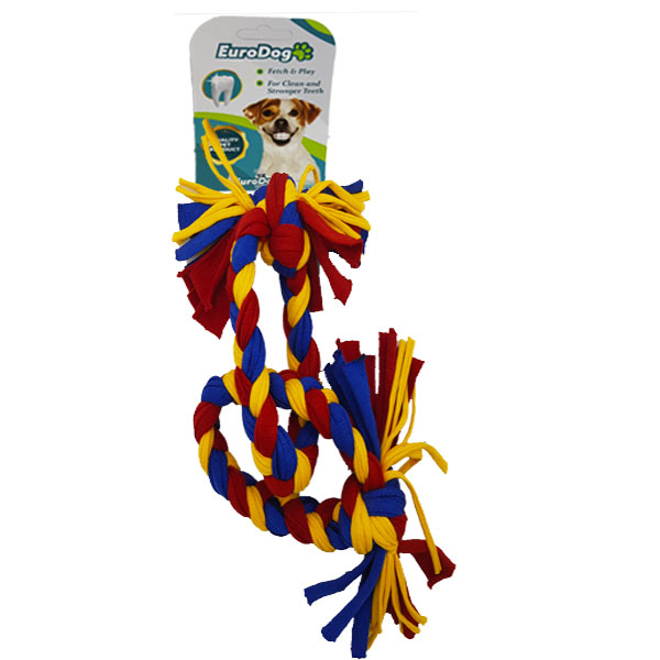 2161301_454-AY-S33.jpg EuroDog Köpek Diş İpi 2 Halka 35cm (Sarı-Kır-Mavi) - Görsel 1