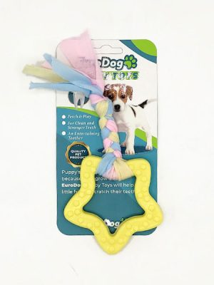 EuroDog Puppy Toys Sarı Beşgen Diş Kaşıma Oyuncağı