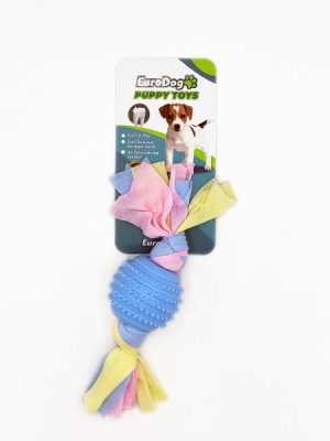 EuroDog Puppy Toys Mavi Tırtıklı Top Diş Kaş.Oy.