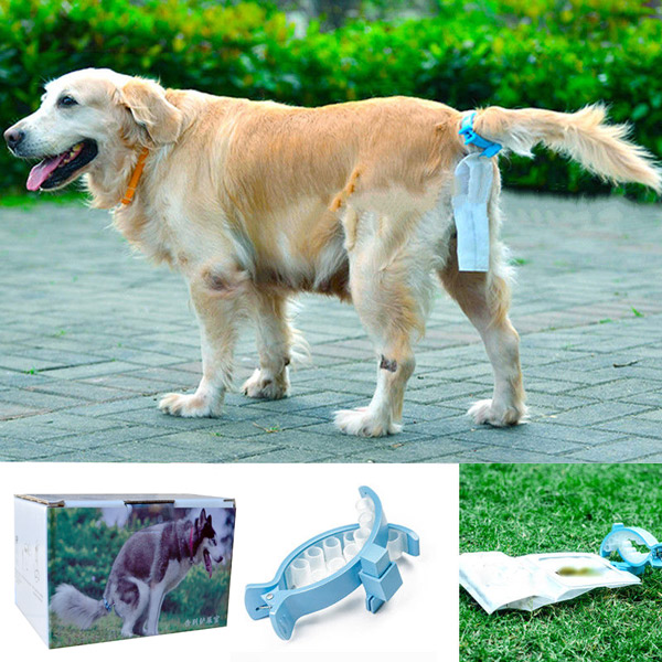 2162040_677-8115.jpg Köpek Kuyruğa Takılan Dışkı Toplama Mandalı (20 Ad Torbalı) - Görsel 1