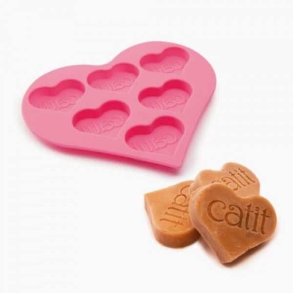 2163929_700-43860.jpg Catit Sıvı Ödül Dondurma Kabı Kalp 13x15x1,1Cm - Görsel 1