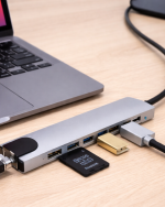 USB C Çoklu Port Adaptör HDMI USB Ethernet SD Kart Hub - Görsel 5