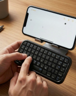 Cep Boyutu Kablosuz Bluetooth Klavye Telefon ve Tablet Uyumlu - Görsel 5