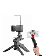 Mini Telefon Tripodu Ayarlanabilir Telefon Standı Vlog ve Fotoğraf Çekim Aparatı - Görsel 4