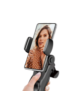 Katlanabilir Mini Telefon Tripodu Masaüstü Telefon Standı 360 Derece Ayarlanabilir - Görsel 3