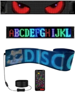 16x96 RGB LED Matrix Panel 60 cm Esnek Yapı Uygulama Kontrollü Kayan Yazı Ekranı - Görsel 3