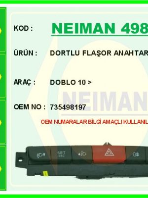 DORTLU FLAŞOR ANAHTAR GRUBU DOBLO 10 >