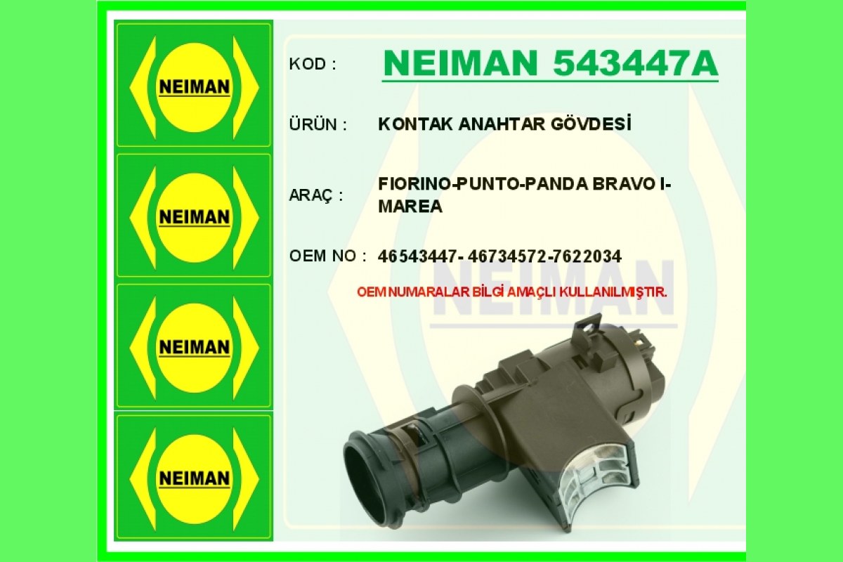 2199882_1287299_991526001.jpg KONTAK ANAHTAR GÖVDESİ FIORINO-PUNTO-PANDA BRAVO I-MAREA - Görsel 1