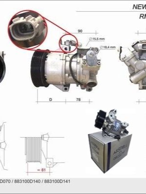 KLİMA KOMPRESÖRÜ SIFIR ÜRÜN TOYOTA YARIS VERSO
