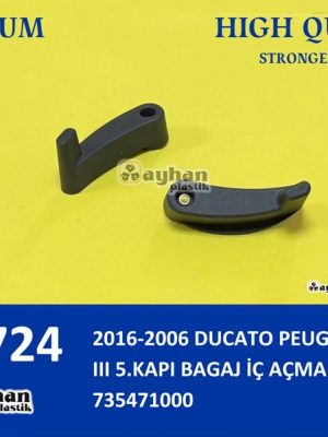 2016-2006 DUCATO PEUGEOT BOXER III 5.KAPI BAGAJ İÇ AÇMA KOLU