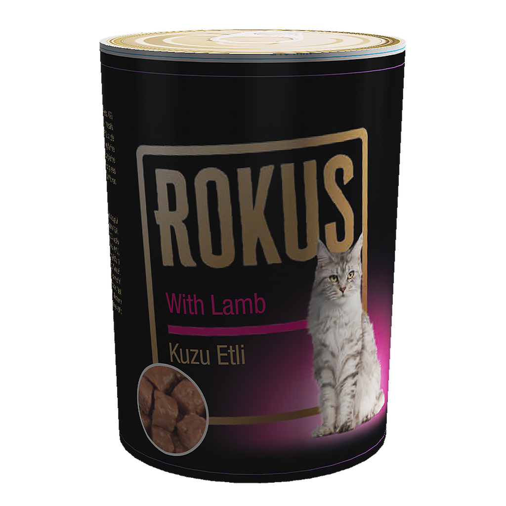 330220-1.jpg ROKUS KUZU ETLI KEDI KONSERVESI 410G X 6 ADET - Görsel 1