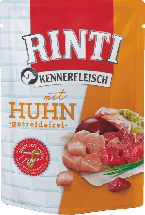 3ace982eb7bdd53b61d509ec104f2b0a-1.png RINTI TAVUKLU POUCH KÖPEK MAMASI 400 GR X 5 ADET - Görsel 1