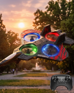 Uzaktan Kumandalı Drone Uçak LED Işıklı 360 Derece Akrobatik Hareket Özellikli - Görsel 5