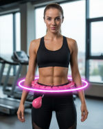 Evde Spor İçin Akıllı Hula Hoop Çemberi Bel İnceltici Mor - Görsel 5