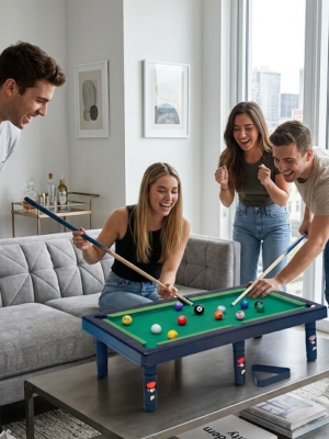 Masaüstü Bilardo Seti 5 Yaş Üzeri Çocuklar İçin Eğitici Oyuncak