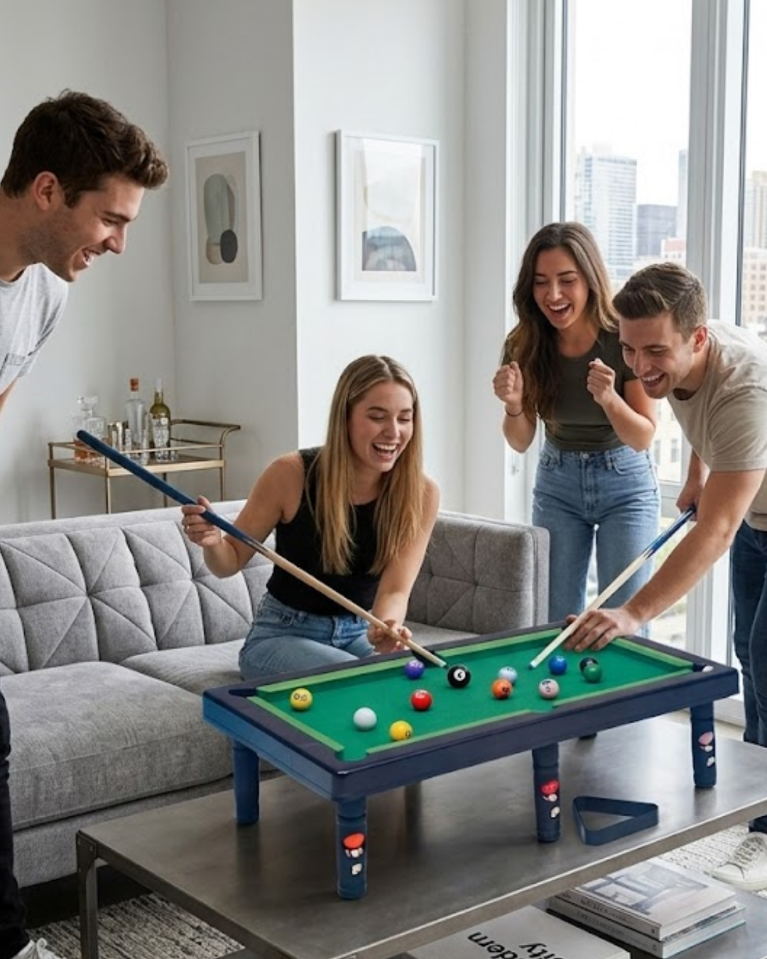 4-55.png Masaüstü Bilardo Seti 5 Yaş Üzeri Çocuklar İçin Eğitici Oyuncak - Görsel 1